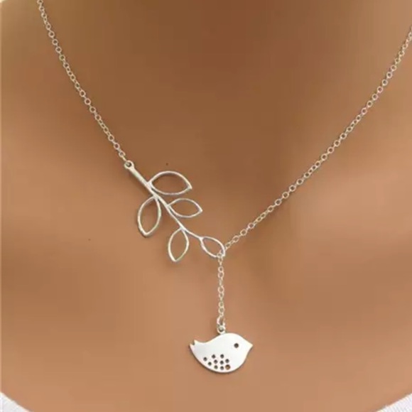 Jewelry - Silver Bird Branch Necklace